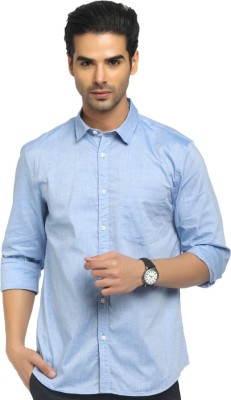 V-MART Men Solid Casual Blue Shirt