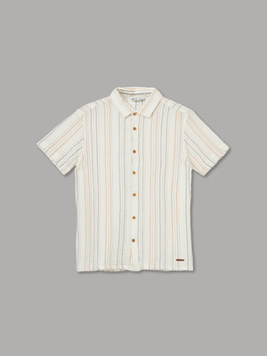 Fame Forever by Lifestyle Boys Solid Casual White Shirt