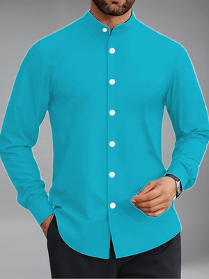 Vida Loca Men Solid Casual Brown Shirt