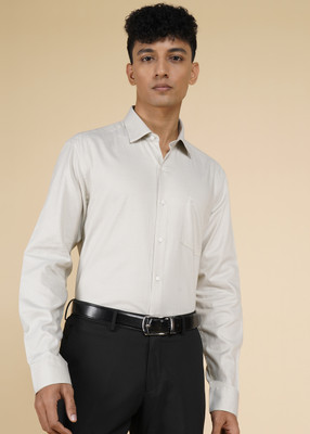 ARROW Men Striped Formal Green Shirt