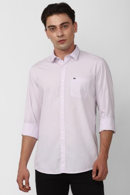 PETER ENGLAND Men Solid Casual Pink Shirt