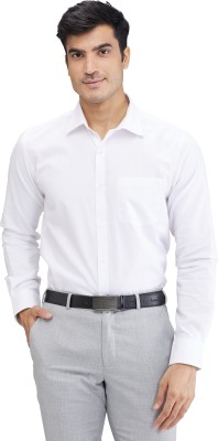 PARK AVENUE Men Self Design Formal White Shirt