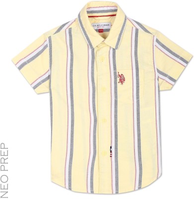 U.S. POLO ASSN. Baby Boys Striped Casual Multicolor Shirt