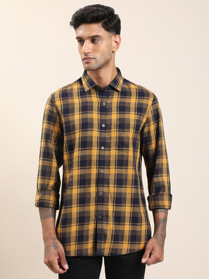TURTLE Men Checkered Casual Multicolor Shirt