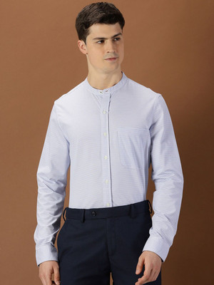 INVICTUS Men Striped Formal White Shirt