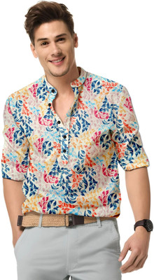 Vilantra Fashion Men Printed Casual Multicolor Shirt