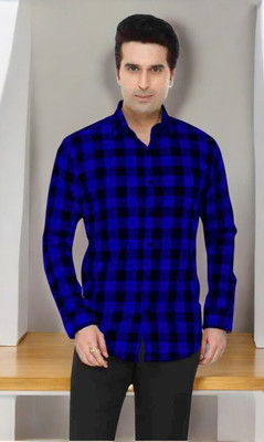 SHAH TEXTILES Men Checkered Casual Multicolor Shirt