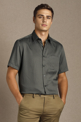 LOUIS PHILIPPE Men Printed Formal Grey Shirt