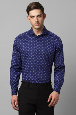 LOUIS PHILIPPE Men Printed Formal Dark Blue Shirt