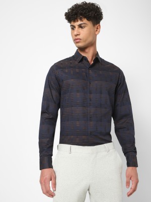 The collection Men Checkered Casual Dark Blue Shirt