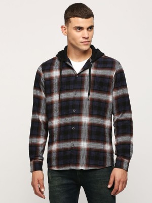 Pepe Jeans Men Checkered Casual Blue Shirt