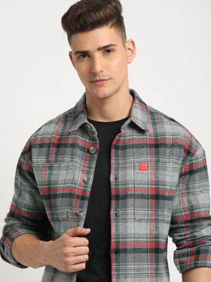 THE BEAR HOUSE Men Checkered Casual Multicolor Shirt