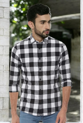 SHAH TEXTILES Men Checkered Casual Multicolor Shirt
