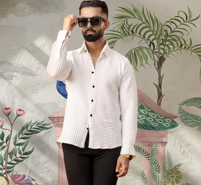 HouseOfCommon Men Self Design Casual Multicolor Shirt