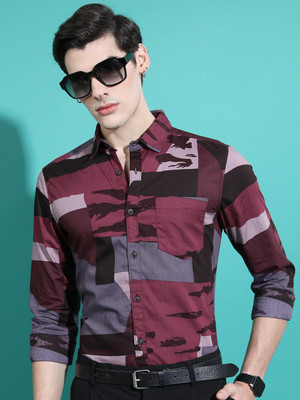 HIGHLANDER Men Printed Casual Multicolor Shirt