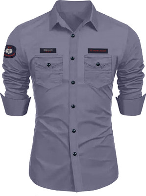 GOYANI ENTEPRISE Men Solid Casual Blue Shirt