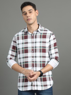 CAZZBA Men Checkered Casual Multicolor Shirt