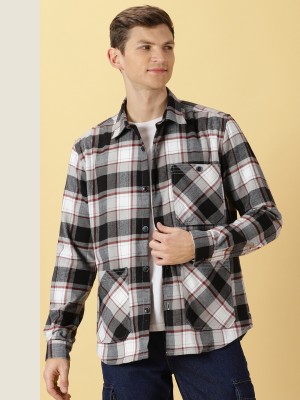 THOMAS SCOTT Men Checkered Casual Multicolor Shirt