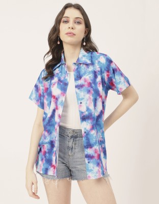 moomaya Women Dyed/Ombre Casual Multicolor Shirt