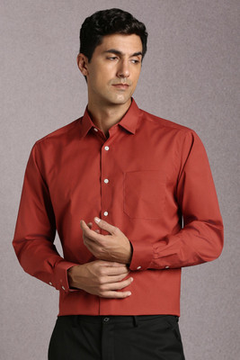 LOUIS PHILIPPE Men Solid Formal Red Shirt