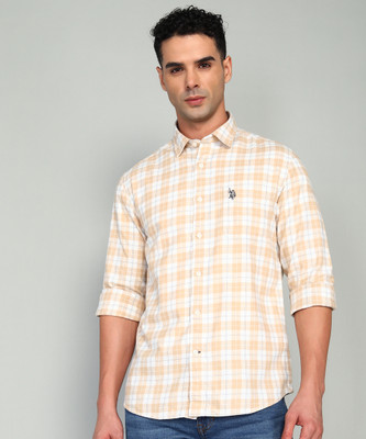 U.S. POLO ASSN. Men Checkered Casual Multicolor Shirt