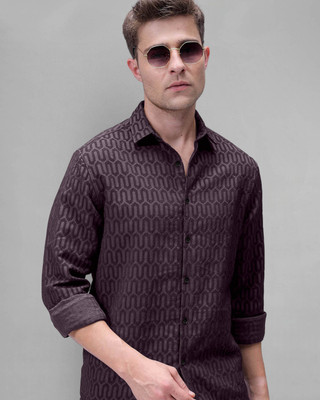 Moda Rapido Men Self Design Casual Multicolor Shirt