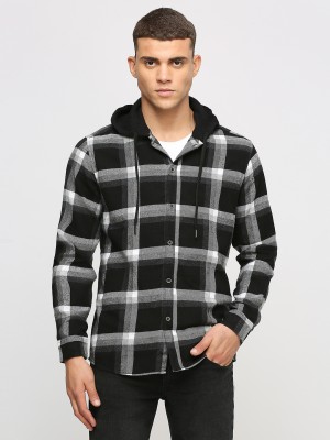 Pepe Jeans Men Checkered Casual Black Shirt