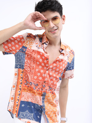 HIGHLANDER Men Printed Casual Multicolor Shirt