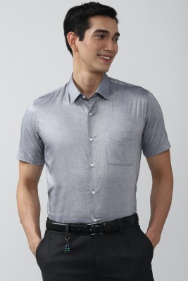 PETER ENGLAND Men Self Design Formal Grey Shirt