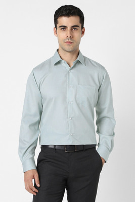 VAN HEUSEN Men Solid Formal Light Blue Shirt