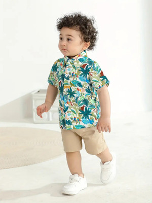 MANSI FASHION Boys Printed Casual Multicolor Shirt