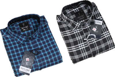 Pack Of 2 Men Shirt At 459 Size M Other Size @ 498 For Rs. 459 @ 54% off