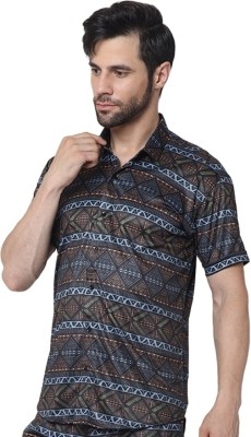 iCome Men Printed Casual Multicolor Shirt