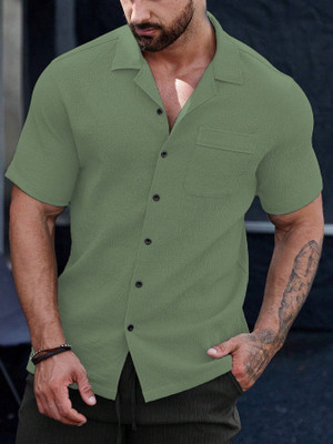 COMBRAIDED Men Solid Casual Multicolor Shirt