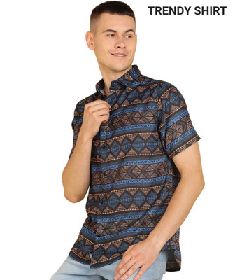Rinaxo Fashion Men Printed Casual Multicolor Shirt