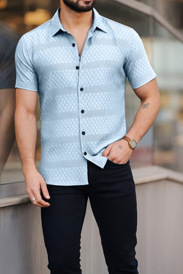 Solbiza Men Printed Casual Multicolor Shirt