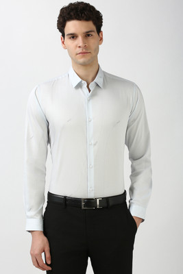 PETER ENGLAND Men Solid Formal Grey Shirt