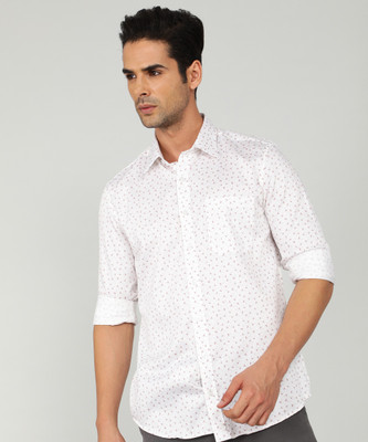 LOUIS PHILIPPE Men Self Design Formal White Shirt