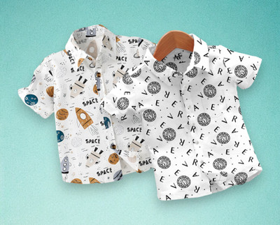 AMBARDI FASHION Boys Printed Casual Multicolor Shirt