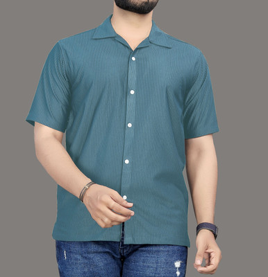 COMBRAIDED Men Striped Casual Multicolor Shirt