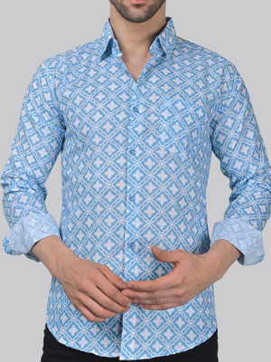 trybuy Men Printed Casual Multicolor Shirt
