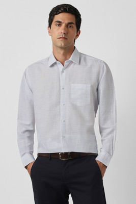 VAN HEUSEN Men Solid Formal Light Blue Shirt
