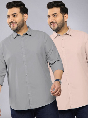 METRONAUT PLUS Men Solid Formal Multicolor Shirt(Pack of 2)