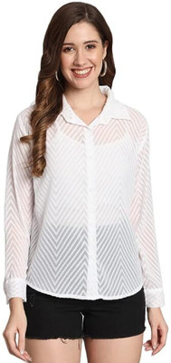 Manoj kanjoiya Women Self Design Casual Multicolor Shirt