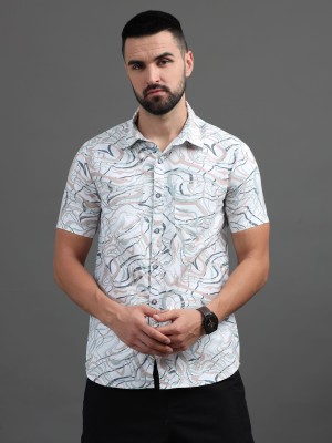 CAZZBA Men Printed Casual Multicolor Shirt