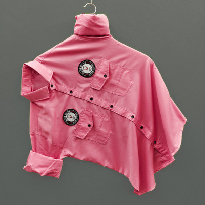 Lonexo Men Solid Casual Pink Shirt