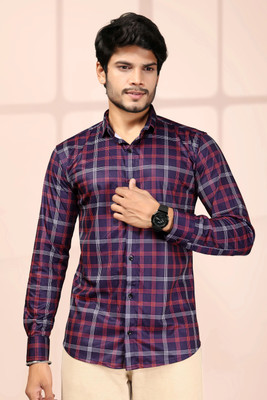 dream believe fashion Men Checkered Casual Multicolor Shirt