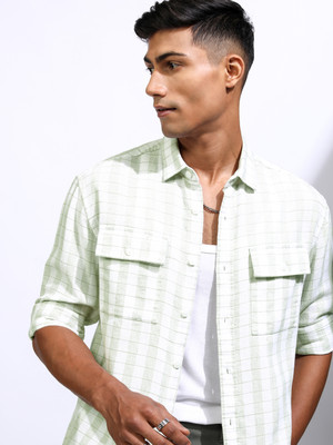 LOCOMOTIVE Men Checkered Casual Multicolor Shirt