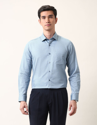ARROW Men Geometric Print Formal Blue Shirt