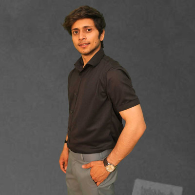 Label nj Men Solid Casual Black Shirt